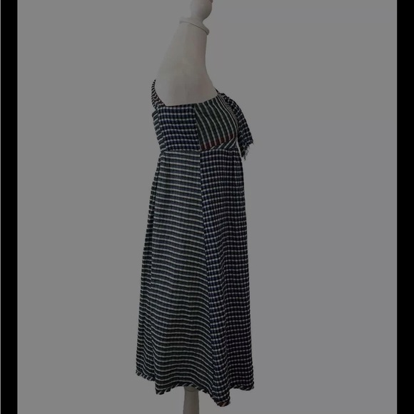 Maeve By Anthropologie Wavelet One Shoulder Strap Ruffle Dress  Size 2 - Picture 3 of 9